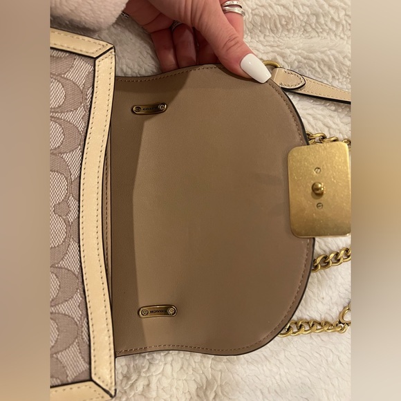 Coach Alie Saddle Bag Stone Ivory - Picture 5 of 7